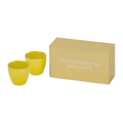 URBAN NATURE CULTURE Good Morning egg cup 2-pack, Limelight Yellow New