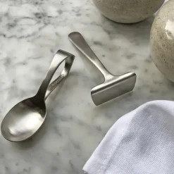 Kay Bojesen Grand Prix children's cutlery and haklapp 3 pieces, Polished steel Silver-coloured Hot