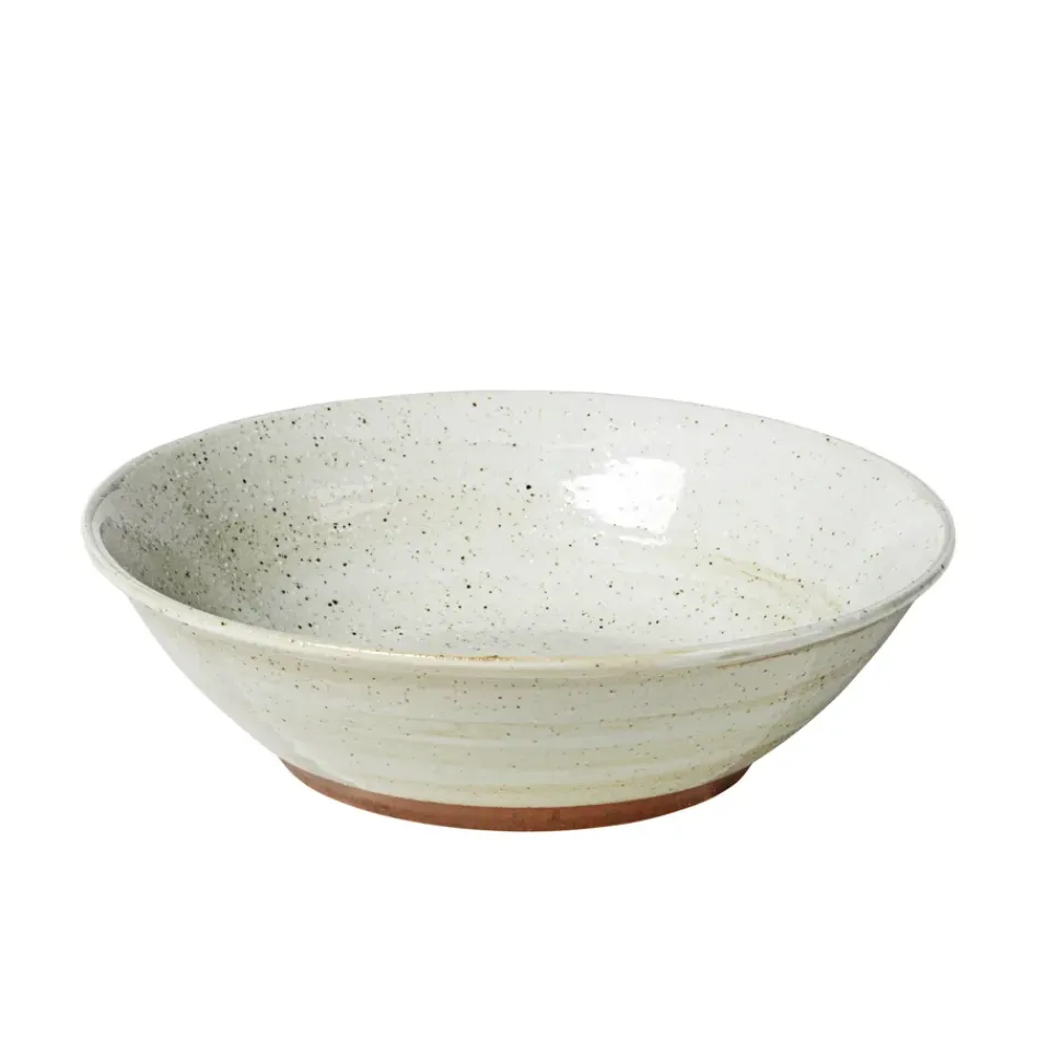 Broste Copenhagen Grød deep plate, Ø 17 cm White Hot