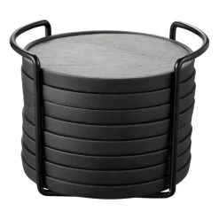 Dorre Greta coaster, 8-pack Black