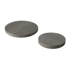 Muuto Groove coaster marble, small Grey Hot