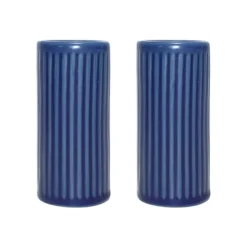 Aida Groovy salt- and pepper cellar, stoneware Blue Best