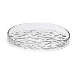 Cooee Design Gry platter decorative tray Ø28 cm, Clear Transparent Clearance