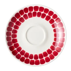Arabia 24h Tuokio coffee plate Ø17 cm, Red
