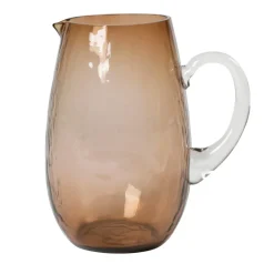 Broste Copenhagen Hammered jug, Brown New