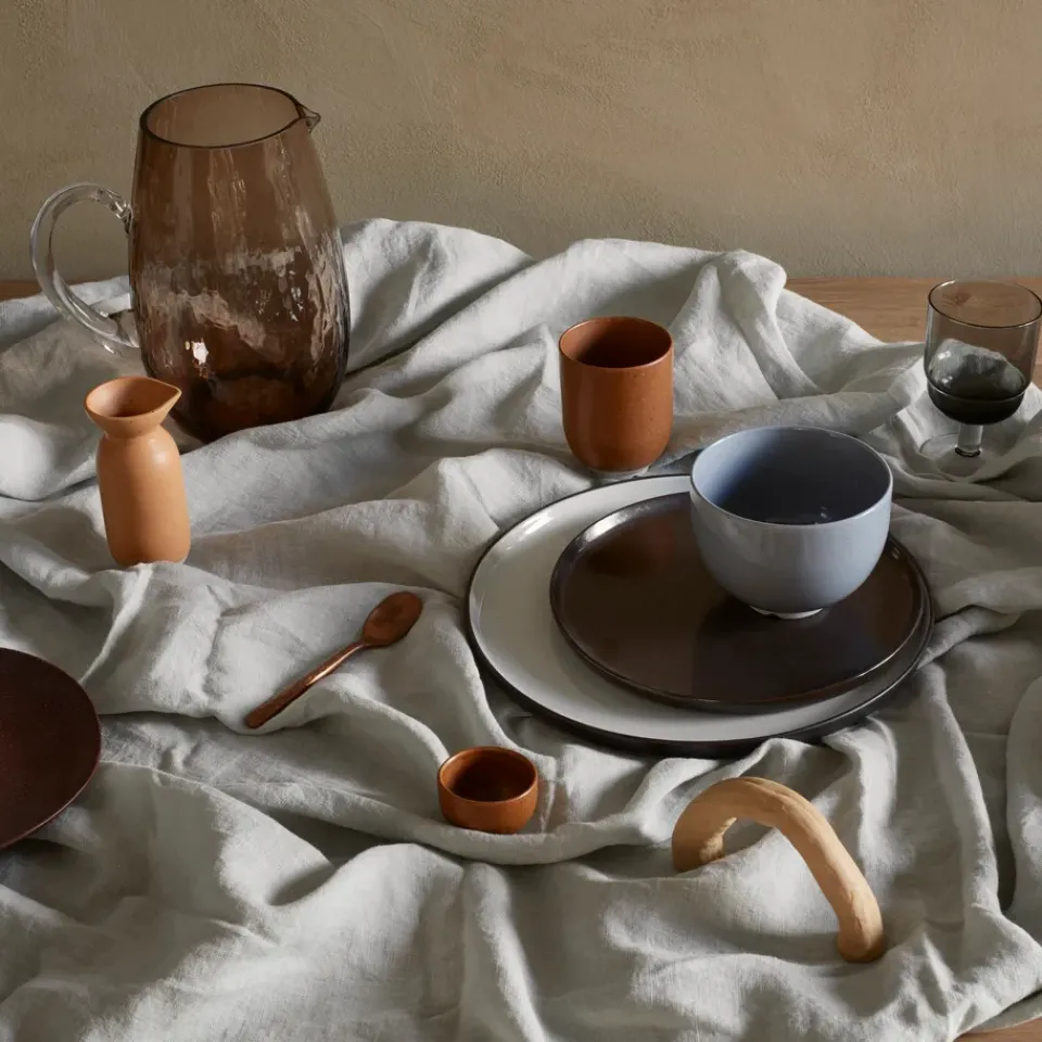 Broste Copenhagen Hammered jug, Brown New