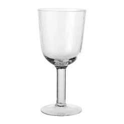 Broste Copenhagen Hammered red wine glass 40 cl, Clear Transparent New