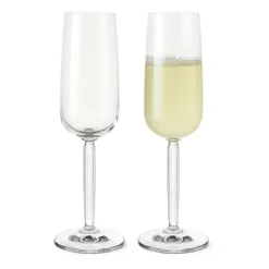 Kähler Hammershøi champagne glass 24 cl 2pack, Clear Transparent New