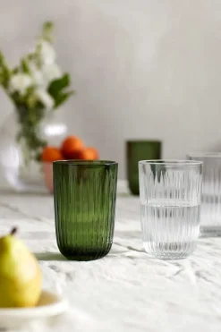 Kähler Hammershøi drinking glass 37 cl 4-pack, Green Hot