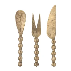Bloomingville Haolin cheese knives, 3-piece, Brass Gold-coloured Clearance