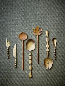 Bloomingville Haolin cheese knives, 3-piece, Brass Gold-coloured Clearance