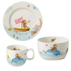 Villeroy & Boch Happy as a Bear children's dinnerware, 3 pieces Multi New