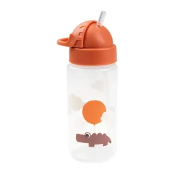 Done by deer Happy Clouds bottle with straw, Papaya Red Best