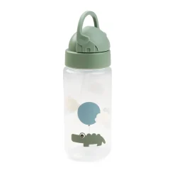 Done by deer Happy Clouds bottle with straw, Green Online