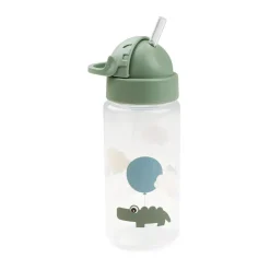 Done by deer Happy Clouds bottle with straw, Green Online