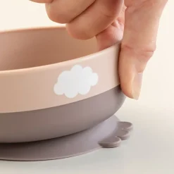Done by deer Happy Clouds foodie first meal set 3 pieces, Powder Beige Best