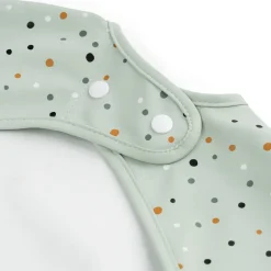 Done by deer Happy Dots bib with sleeves, Green Online