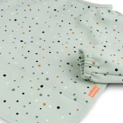 Done by deer Happy Dots bib with sleeves, Green Online