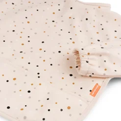Done by deer Happy Dots bib with sleeves, Powder Beige New
