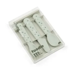 Done by deer Happy Dots foodie cutlery set 3 pieces, Green Hot