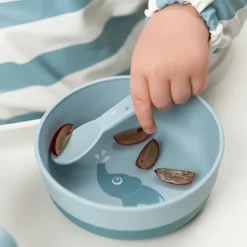 Done by deer Happy Dots foodie cutlery set 3 pieces, Blue Best