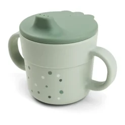 Done by deer Happy Dots foodie sippy cup 21.5 cl, Green Online