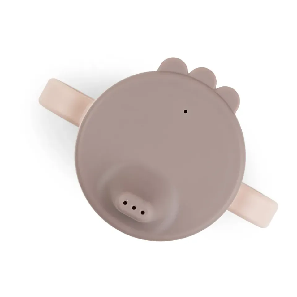 Done by deer Happy Dots foodie sippy cup 21.5 cl, Powder Beige New