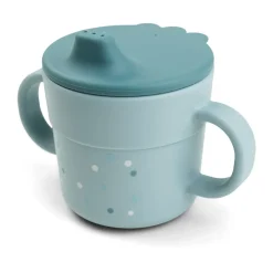 Done by deer Happy Dots foodie sippy cup 21.5 cl, Blue Outlet