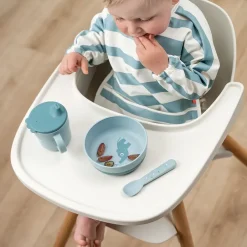 Done by deer Happy Dots foodie sippy cup 21.5 cl, Blue Outlet