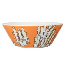 Moomin Arabia Hattifattener moomin bowl, Orange Hot