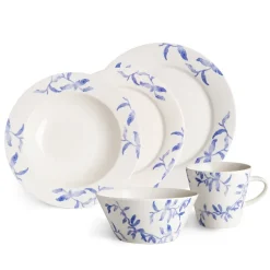 Scandi Living Havspil plate 28 cm 4-pack, -white Blue Sale