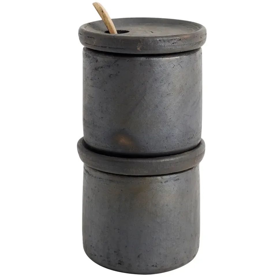 MUUBS Hazel salt- and pepper set, Brown New