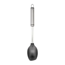 Heirol Steely serving spoon nylon head, Black-stainless steel BlackSilver-coloured Best