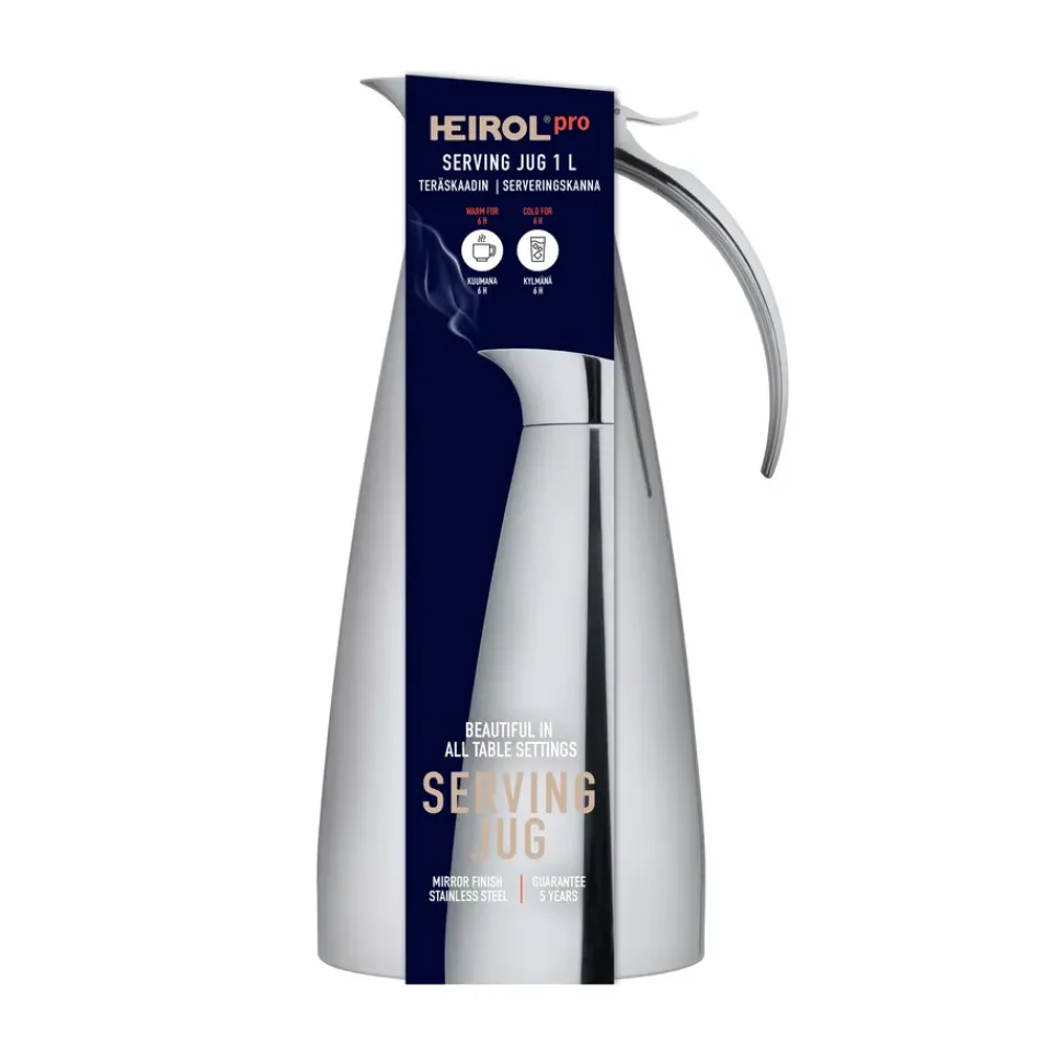 Heirol thermos jug 1.0 l, Stainless steel Silver-coloured New