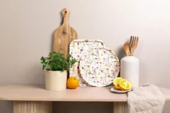 Åry Home Herbarium tray Ø38 cm, Off-white Multi Discount