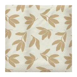 Broste Copenhagen Herbert paper napkins 33x33 cm 20-pack, -off white Beige Discount