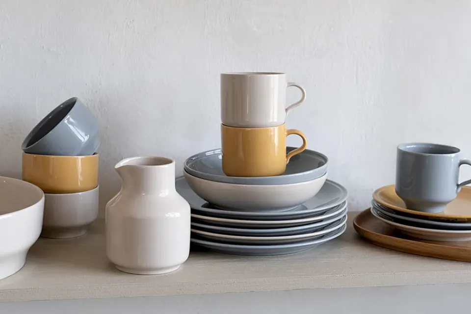 Höganäs Keramik Daga deep plate Ø19 cm, Sand Beige