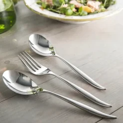 Robert Welch Hidcote Bright serving cutlery 3 pieces, Stainless steel Silver-coloured