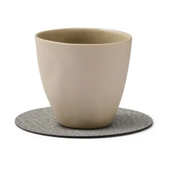 LIND DNA Hippo coaster circle, anthracite Grey