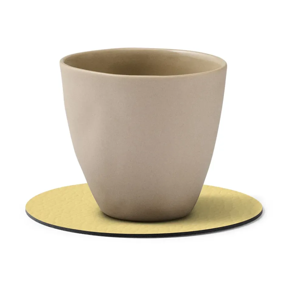LIND DNA Hippo coaster circle, gold Gold-coloured Discount