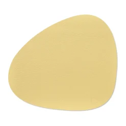 LIND DNA Hippo placemat curve, gold Gold-coloured