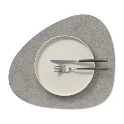 LIND DNA Hippo placemat curve M, Anthracite- Grey