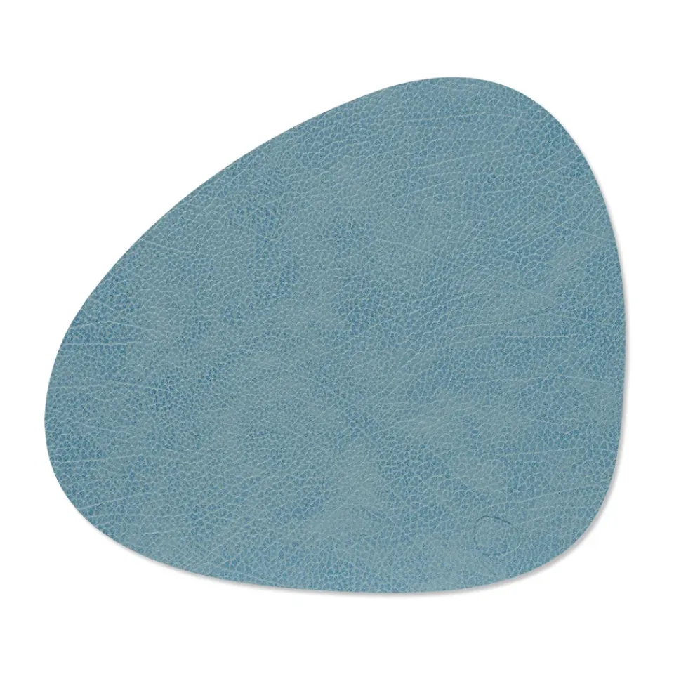 LIND DNA Hippo placemat curve M, Light Blue Sale