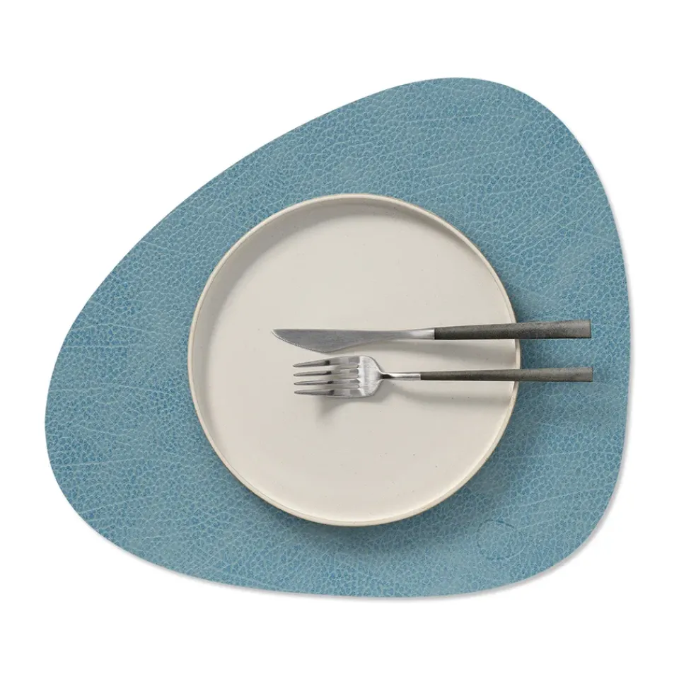 LIND DNA Hippo placemat curve M, Light Blue Sale