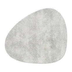 LIND DNA Hippo placemat curve M, White- Grey Sale