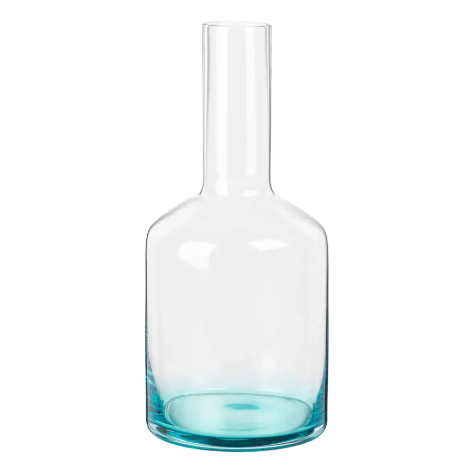 Broste Copenhagen Hue carafe 1.1 l, Clear- Turquoise