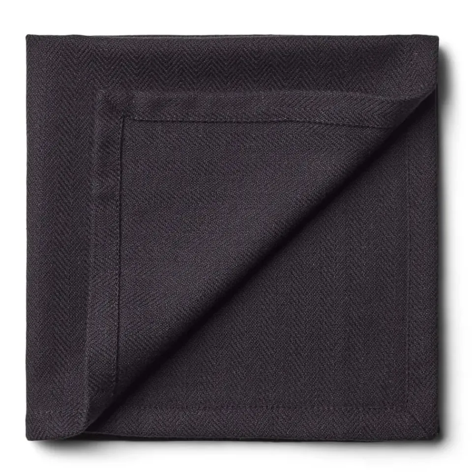 Humdakin fabric napkin 40x40 cm 2-pack, Coal Black