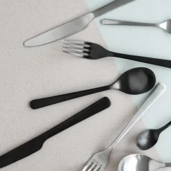 Broste Copenhagen Hune cutlery 16 pcs, titanium mat Black Discount