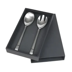 Broste Copenhagen Hune salad cutlery 2-pack, brushed satine Silver-coloured Online