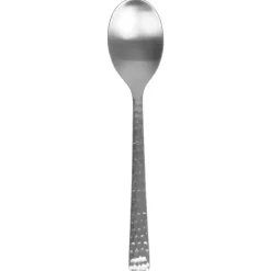 Broste Copenhagen Hune spoon, Brushed satin hammered Silver-coloured New